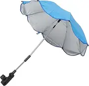 UPKOCH Stroller Clip Umbrella for Chair Umbrella with Clamp Protection Water Resistant Design Easy Setup for Strollers Wheelchairs and Beach