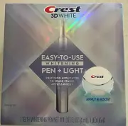 Crest 3-D teeth whitening pen + LED light EXP Aug 2026 New Sealed
