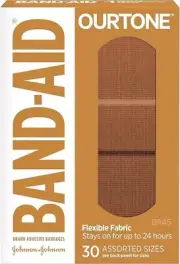 Band-Aid Brand Ourtone Flexible Fabric Adhesive Bandages 30 Count