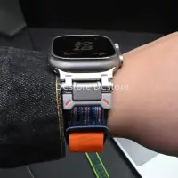 在飛比找蝦皮商城精選優惠-独家改装款尼龙表带 适用苹果手表Apple Watch S9