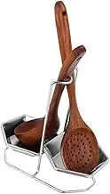 SHOWERORO Stainless Steel Spoon Rest for Kitchen Counter Spatula Ladle Holder Spoon Holder for Stove Top Dishwasher Safe Spoon Rest