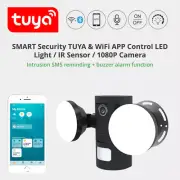 SMART Security TWIN 2*6W LED Light / IR Sensor / 1080P Camera / TUYA Compatible