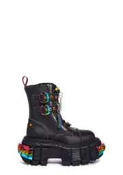 Dolls Kill x New Rock Chromatic Combat Boots