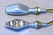 K&S Technologies 25-8923 LED Ultra fits Mini™ Stalk Marker Lights - Diamond Brus