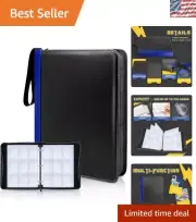 Expandable 720 Pocket Trading Card Album Binder with Durable Waterproof Exterior