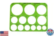 Westcott T-826 Jumbo Circles Template, Plastic Shape Template Tool, 8.75 by 1