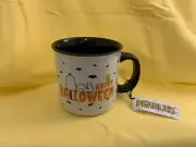 Peanuts Snoopy Happy Halloween Coffee Mug Cup Snoopy Woodstock Bats Gibson 20oz