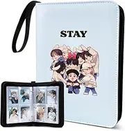 Kpop SKZ Photocard Binder Cute Cartoon 400 Pockets Photocard Holder Book with Sleeves Photo Album for Lomo Cards
