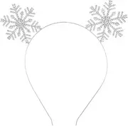 Christmas Costumes Hair Accessories for Women Girls Christmas Headband Xmas Gift Headbands for Sister Deer Antlers Crown Christmas Ornaments Hair Reindeer Antler Hoops Snowflake Headpiece