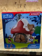 Schleich 20803 Smurf House w Papa Smurf, Gargamel & Azrael NIB