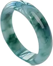 [Generic] Burmese Jade Blue Flower Bracelet Jewelry (Color : A, Size : 61-62mm)