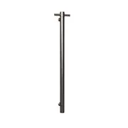 HOTWIRE Hotwire Vertical Heated Towel Rail Low Voltage - Single Round Bar (H900mmxW32mm) - Brushed