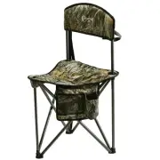 Extra Large Quick Folding Tripod Stool with Backrest Fishing Camping Chair wi...