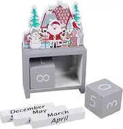 Beatifufu Christmas Countdown Calendar Desktop Advent Calendar Xmas Party Supplies Holiday Decor