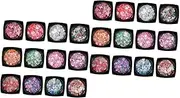 2pcs Set 12 Color Sequin Body Gels Glitter Makeup Sequins Gel for Long Lasting Silky Shine Paint Resistant Light Resistant