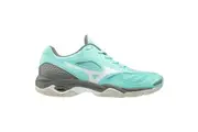 Mizuno Womens Wave Phantom 2 NB Netball Indoor Sports Shoes (Aruba Blue/Grey)
