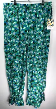 New DVF Target Large Utility Jazz Dot Green Cargo Pants Diane Von Furstenberg
