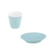 48x Espresso Cup & Saucer Pale Mist Blue 90mL Bevande Expressso Coffee Cups