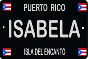 Puerto Rico Flag ISABELA 8" x 12" Aluminum Metal Sign PR Isla Del Encanto