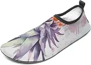 [BTCOWZRV] Water Shoes for Women Men Pineapple Water Sports Shoes Slip-on Breathable Lightweight Athletic Aqua Sock