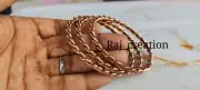 Set of 3 Cubit Copper Ring Energy Balance Energy Hidden Tensor Ring Bangle