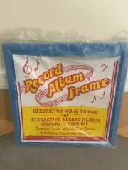 Retro Vinyl Record Album Wall Frame Hanger Vintage Blue
