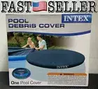 Intex Easy Set Swimming Pool Cover With Rope Tie, 10 Ft, 12 In Overhang