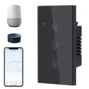 Smart Switch-3 Gang Zigbee Switch with APP Control and Timer Function, Touch Ale