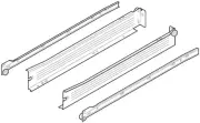 Blum 320N4000C15 White Metabox 16"L X 2-1/8"H Drawer Slide Set