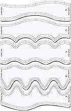 Quilting Ruler | Quilting Templates | Acrylic Wave Ruler, Clear Sewing Rulers, Sewing Tools, Quilt Ruler, Quilting Templates, Sewing Patchwork Ruler