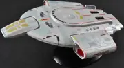 XL Star Trek USS Defiant NX-74205 Eaglemoss Ship-MIB- Early Blue Box w Lg Mag