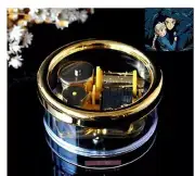 Gorgerous Circle in Gold Wind Up Music Box : Ghibli Howl's Moving Castle