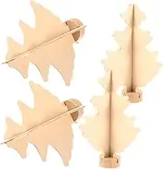 Kisangel 4pcs Small Wooden Christmas Trees DIY Xmas Tree Crafts for Unfinished Decor for Home Xmas Decoration Creative Blank Design for Artistic Fun