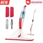 Mops for Floor Cleaning Wet Spray Mop with 14 oz Refillable Bottle and 2 Washabl