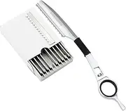 Univinlions 1 Rotating Hair Thinning Razor+10 Blades Japan Barber Shear Razor Hairdressing Haircut Scissor Knife Thinner Razor