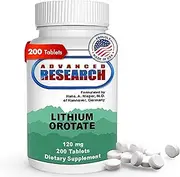 NCI Advanced Research Dr. Hans Nieper Lithium Orotate Tablets, 120 mg, 200 Count