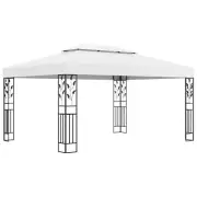 3x4m Gazebo 2-Tier Roof Steel Frame Garden Pavilion Outdoor Party Tent Shelter