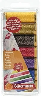 Gutermann Thread Set: Cotton 50 Multi-Colour: 7 x 100m: Assorted, 6.8 x 2 x 16.2 cm