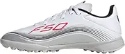 [adidas] Unisex Kid's F50 Messi League Turf Football Boots, Cloud White Lucid Red Silver Metallic, 1.5 US