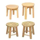 Wood Stool Wood Footstool Stable Shoe Changing Stool Plant Stool Step Stool
