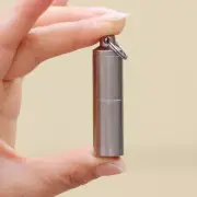 TA2 Pure Titanium Two-layer Waterproof Case Box EDC Portable Pill Storage