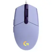 Purple Logitech G102 Mouse USB Wired Gaming Mouse 8000 DPI Rainbow LED for Games