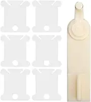 NDNCZDHC 100cs Floss Bobbins with 1pcs Bobbin Winder, Plastic Embroidery Thread Winder for Sewing Storage, Thread Organizer Cards