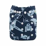 Alva Baby Galaxy Wars Print Reusable Cloth Nappy