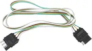 iplusmile Pin Trailer Light Wiring Harness Kit Coated Extension Connector for ATV Cargo Trailers Color Coded Wiring for Easy Installation Durable Conductivity