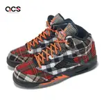 NIKE AIR JORDAN 5 RETRO GS PLAID 蘇格蘭格紋 大童 女鞋 黑 紅 5代 FD4814-008