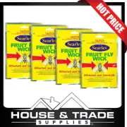 Searles Fruit Fly Trap Wick Replacement 4 Pack Professional FruitFly Wasp FFWICK