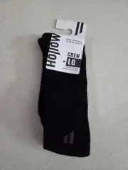 Hollow Socks Performance Alpaca Year Round Crew Socks MS7 Large Black NWT