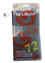 Vintage Sentry Zip Around CD Organizer - Holds 72 CDs - Black - New with tags