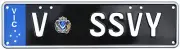 Commodore VY SS Custom VIC Prestige Euro Number Plates - V-SSVY - 372mm x 100mm
